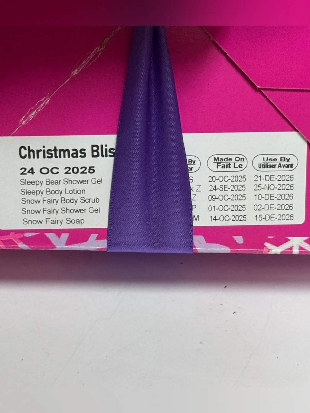 NIB LUSH 5 PC Christmas Bliss Gift Set Snow Fairy Sleepy Bear Gel Lotion Scrub